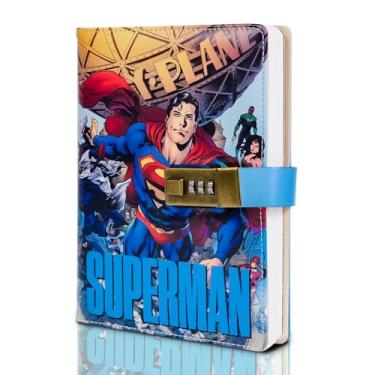 Imagem de Diário de senha com tema de super-herói, caderno de armazenamento seguro de senha para uso pessoal, diário de registro de senha para adolescentes, adultos e fãs de super-heróis, organizador elegante
