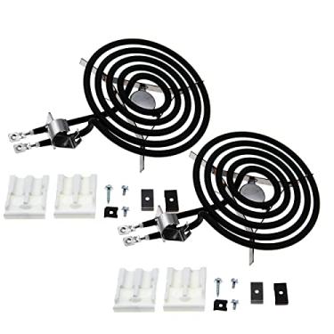 Imagem de TOP-HEATER Queimadores De Fogão Elétrico Reposição Wb30X359, Conjunto Elementos Aquecimento Superior 235210 6" Para Ge Hotpoint Rca, Compatível Com Queimador Superfície Wb30X348, Pacote 2…
