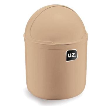 Imagem de Lixeira Para Pia Com Tampa Basculante Cozinha Plástico 4 Litros UZ - U