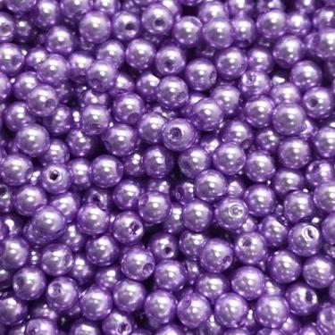 Imagem de PÉROLA DE ABS LISA Nº 06 20G PEROLA 6 MM - LADEIRA BIJUTERIAS, LILÁS E