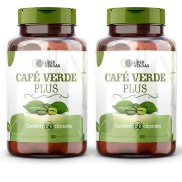 Imagem de Café Verde Plus -60 cáps kit com 2 potes - LIDER VENDAS, pote