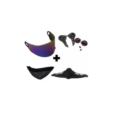 Imagem de Viseira Capacete Ls2 FF358 396 Cama Reparo Bavete Narigueira - POLIVIS