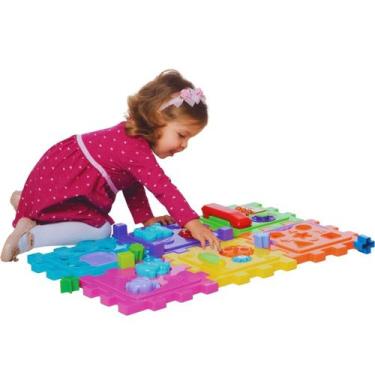 Imagem de Brinquedo Educativo Cubo Mágico Grande Didático Infantil Encaixe 6 Fac
