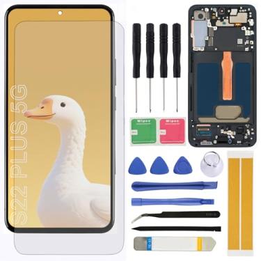 Imagem de Substituição de tela para Samsung Galaxy S22 Plus 5G LCD S906U S906U1 S906B Montagem LCD digitalizador de tela sensível ao toque de 6,6 polegadas com moldura de ferramentas de reparo