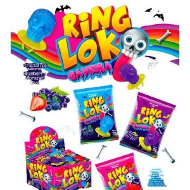 Imagem de Display de Pirulito No Anel Formato de Caveira Para Festas - Danilla f