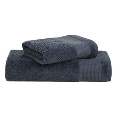 Imagem de Jogo de Toalhas Buddemeyer Kyoto Banho Azul 2 peças