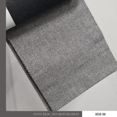 Imagem de Sofá Chaise Pierri Lado Esquerdo Pé Aço Preto Tecido Linho 240x160cm -