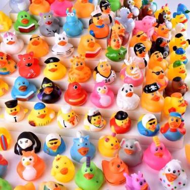 Imagem de Sortimento Rubber Ducks BECEEL para brinquedos de banho para bebês