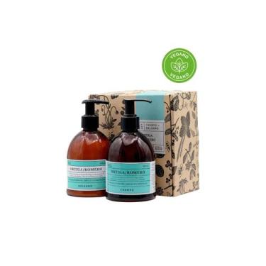 Imagem de Pacote de shampoo e bálsamo Rosemary Nettle 300ml para cuidados com o 