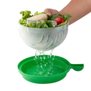 Imagem de Cortador de Saladas Repolho Tomate 2 em 1 Escorredor de Frutas Fatia S