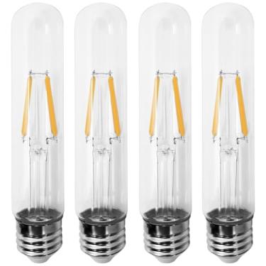 Imagem de Dlh western Lâmpadas Edison LED vintage 5W T9 E26 base para lustres de iluminação doméstica, ventiladores de teto, luminária industrial e de cozinha, pacote com 4