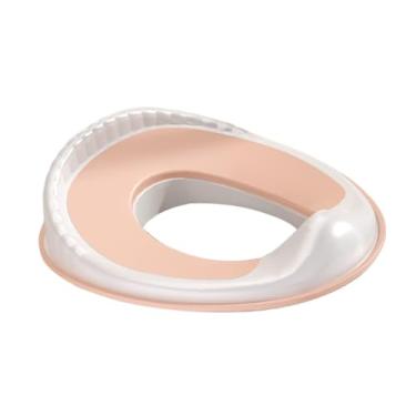 Imagem de menolana Assento de treinamento para penico de bebê com proteção contra respingos, antiderrapante e estável, assento sanitário para treinamento de penico para, Rosa