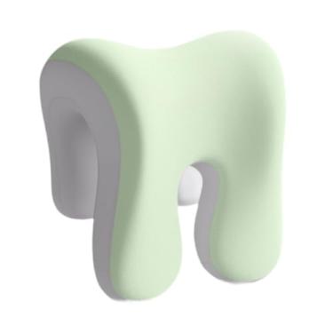 Imagem de Generic Cadeira de escritório, apoio ao pescoço cochilando travesseiro de dormir ergonômico cadeira leve cadeira de descanso de travesseiro de cabeça de apoio, Cinza Verde