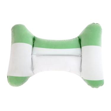 Imagem de NonMiFyR Almofada de Apoio para As Costas, Almofada para Encosto de Cadeira, Respirável, Pressione para Inflar, Almofada de Cama, Almofada de Apoio para Assent, Verde
