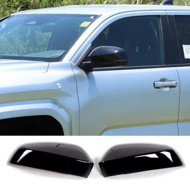 Imagem de Acabamento da tampa do espelho lateral da porta do carro compatível com Toyota Tacoma 2024 2025 tampa do espelho retrovisor lateral acessórios de decoração externa, não aplicável à versão com seta