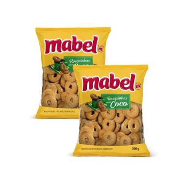 Imagem de Kit 2 Biscoito Rosquinha Mabel Sabor Coco 300g