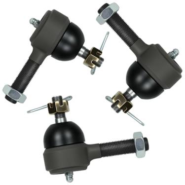 Imagem de Kit de extremidade de haste de direção Club Car DS, conjunto de 3 peças de juntas esféricas para carrinhos de golfe, compatível com modelos elétricos e a gás do Club Car DS 1976-2008, substitui a peça