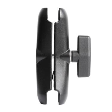 Imagem de xik Braço de soquete duplo esférico resistente de 3,8 cm - extensão de liga de alumínio de 15 cm para eletrônicos marítimos, suporte RAM compatível com tamanho C, localizador de peixes/suporte de GPS