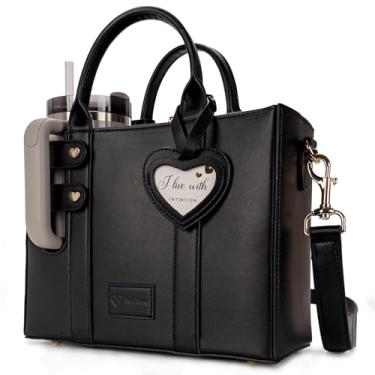 Imagem de SipCarry Bolsa para copo Stanley Bolsa Stanley para porta-copos, bolsas Stanley com alça, Ônix meia-noite