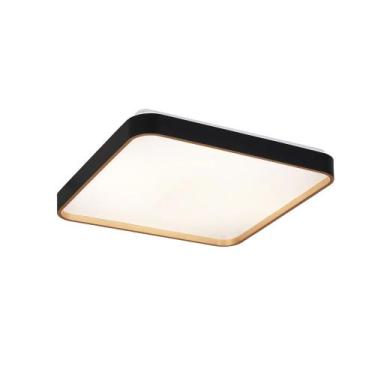 Imagem de Plafon Sobrepor Dourado e Preto 38cm Led 30W 3 em 1 Bivolt LA1030 Deli