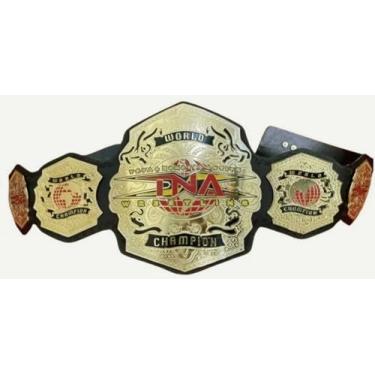 Imagem de Cinto adulto banhado a ouro GRD TNA World Wrestling Championship