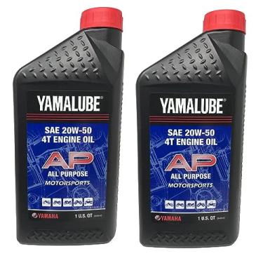 Imagem de Yamaha Original OEM Yamalube LUB-20W50-AP-12 Óleo de motor de 4 tempos de desempenho multiuso Yamalube OEM - 2 quartos