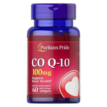 Imagem de Puritan's Pride Coenzima Co Q-10 100mg 60 Cápsulas, Saúde Cardíaca, Produto Importado