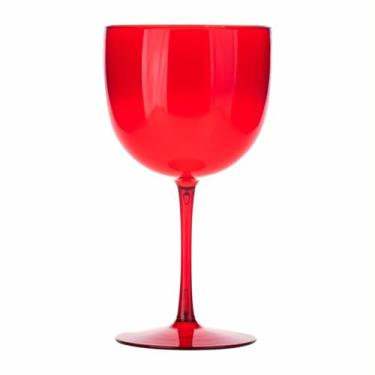 Imagem de Kit 15 Taças Gin 580ml Acrílica - Aloha (Rubi)