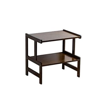 Imagem de Suporte de impressão Suporte de impressora rack de armazenamento duplo prateleira de arquivos para cozinha de escritório doméstico mesa de impressora de 18/22 polegadas (cor: C, tamanho: P-30 cm)