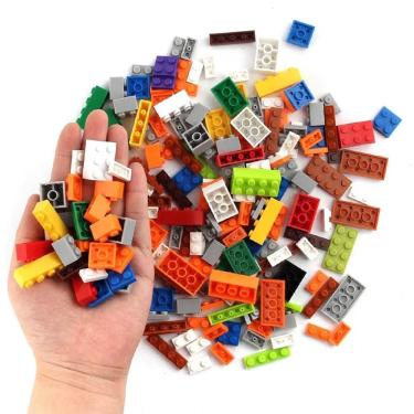 Imagem de Brinquedo Educativo Blocos de Montar 120 Peças Brinquedo Didatico Infantil