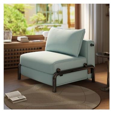 Imagem de Sofá-cama dobrável Sofá-cama dobrável, sofá-cama conversível, sofá moderno Chai para sala de estar, quarto, escritório doméstico(Blue)
