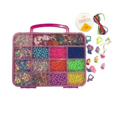 Imagem de Maleta Organizadora Miçangas Com 14 Divisórias 3000 Peças