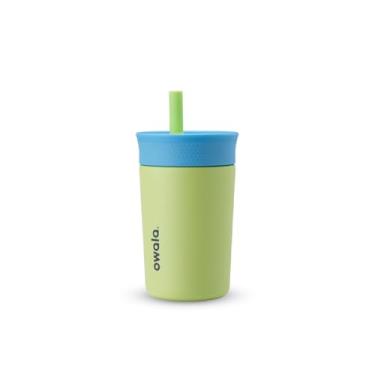 Imagem de COPO OWALA TUMBLER INFANTIL STAINLESS STEEL TERMICA 12OZ / 355ML - YELLOW BLUE TURTLEY AWESOME