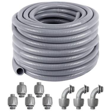 Imagem de Kit de condutas elétricas Ansgery de 1 polegada e 100 pés com acessóri
