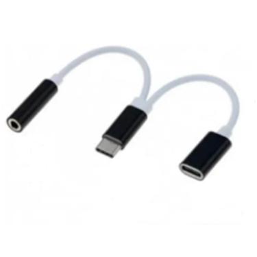 Imagem de Cabo Adaptador Pra Fone Com Saida Tipe C Duplo Type C