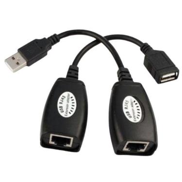 Imagem de Adaptador Usb Rj45 Feasso Até 45 Metros - Fca-90