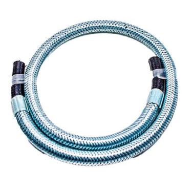 Imagem de Mangueira de Gás 1.00 MT Malha Aço 3/8" BM - JP FLEXIVEL, 1