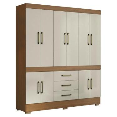 Imagem de Guarda Roupa Casal 10 Portas 179 cm Monaco ARMoveis - Aramoveis, Ataca