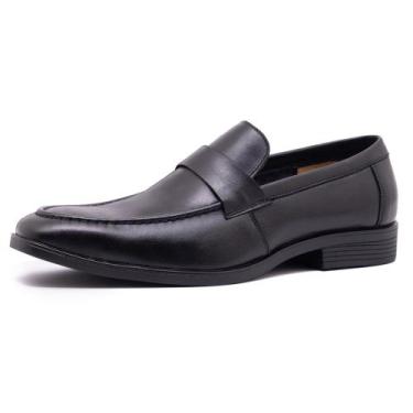Imagem de Sapato Social Masculino Loafer Até 45 Estiloso Owen Avalon em Couro Pr
