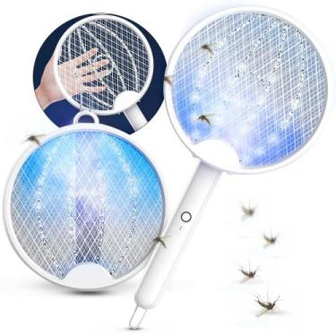 Imagem de Raquete De Choque Mata Mosquito Dengue Dobravel Eletrico - Made Basics