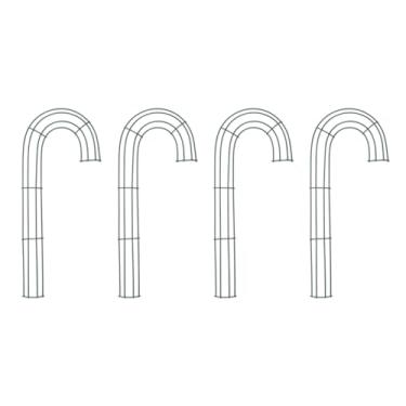 Imagem de Garneck 4 peças de moldura de guirlanda de Natal, acessório de guirlanda de ferro resistente para decoração de férias faça você mesmo, superfície lisa, forma versátil para decoração de parede e teto