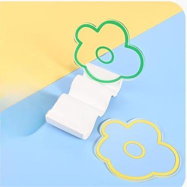 Imagem de Conjunto de 2 bases de copos de acrílico transparentes em forma de nuvem, bebidas, copo de café, escritório, bar, decoração de mesa, acessórios