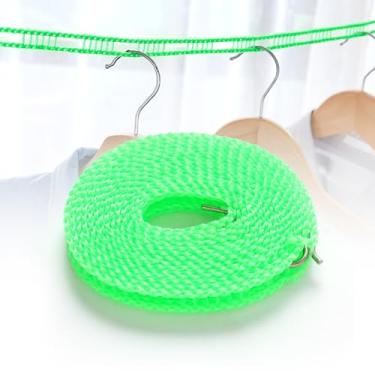 Imagem de Varal de nylon multicolorido, corda de lavanderia durável e forte, perfeita para uso interno e externo, 16,4 pés