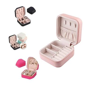 Imagem de Porta Jóias Para Viagem Com Ziper P/Anel, Brinco E Colar