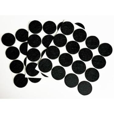 Imagem de 888 Corp 48 Peças De Protetores Piso Feltro Preto Autoadesivos Para Móveis, 1" (2,5 Cm)