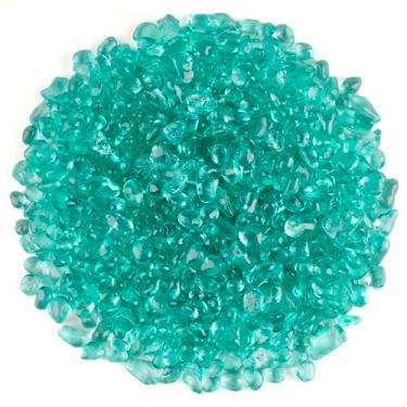 Imagem de Pedras de vidro, 460 g de vidro marinho irregular, pedras de cristal artificiais não tóxicas para decoração de aquário/enchimento de vaso/dispersão de mesa/artesanato/fabricação de joias/exibição de