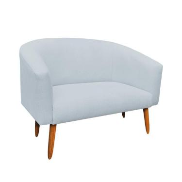 Imagem de Namoradeira Stella 02 Lugares Linho Cinza Claro A05