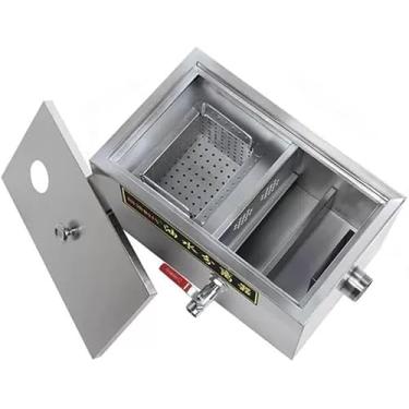 Imagem de Separador De óleo-água De Furo único, Coletor De Gordura De Catering De Aço Inoxidável, Filtro De óleo De Cantina, Filtragem Multicamada Para Separar Manchas De óleo, B