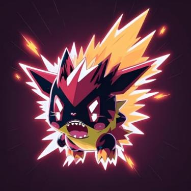 Imagem de Adesivo de Parede Anime Monstros Fofinhos Decorativo para Quarto Infantil 30x30cm