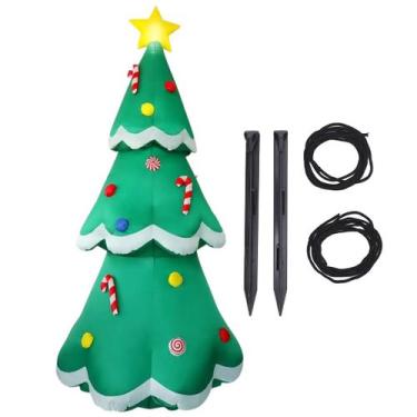 Imagem de Arvore Natal Inflavel Grande Enfeite Natalino Loja Comercio Shopping C